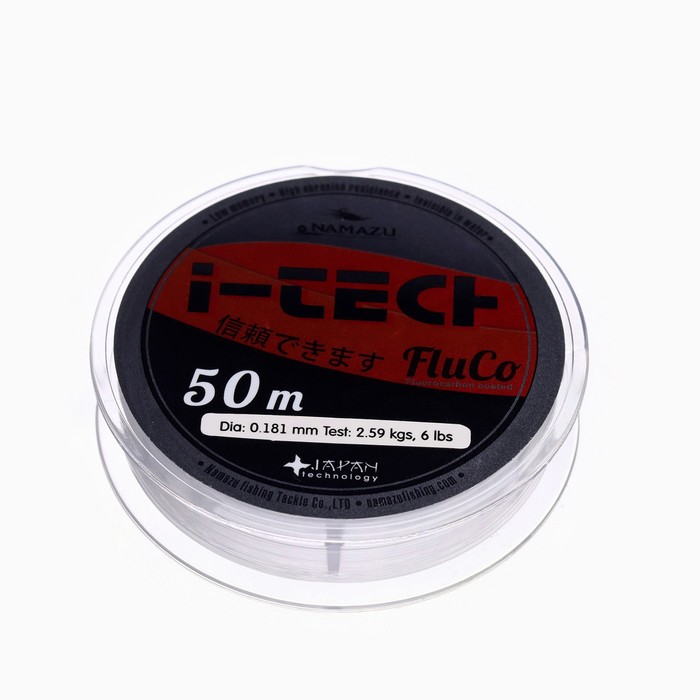Леска Naмazu I-Tech Fluco, диаметр 0.181 мм, тест 2.59 кг, 50 м, прозрачная, Прозрачный, I-Tech Fluco
Леска Naмazu I-Tech Fluco, диаметр 0.181 мм, тест 2.59 кг, 50 м, прозрачная, Прозрачный, I-Tech Fluco