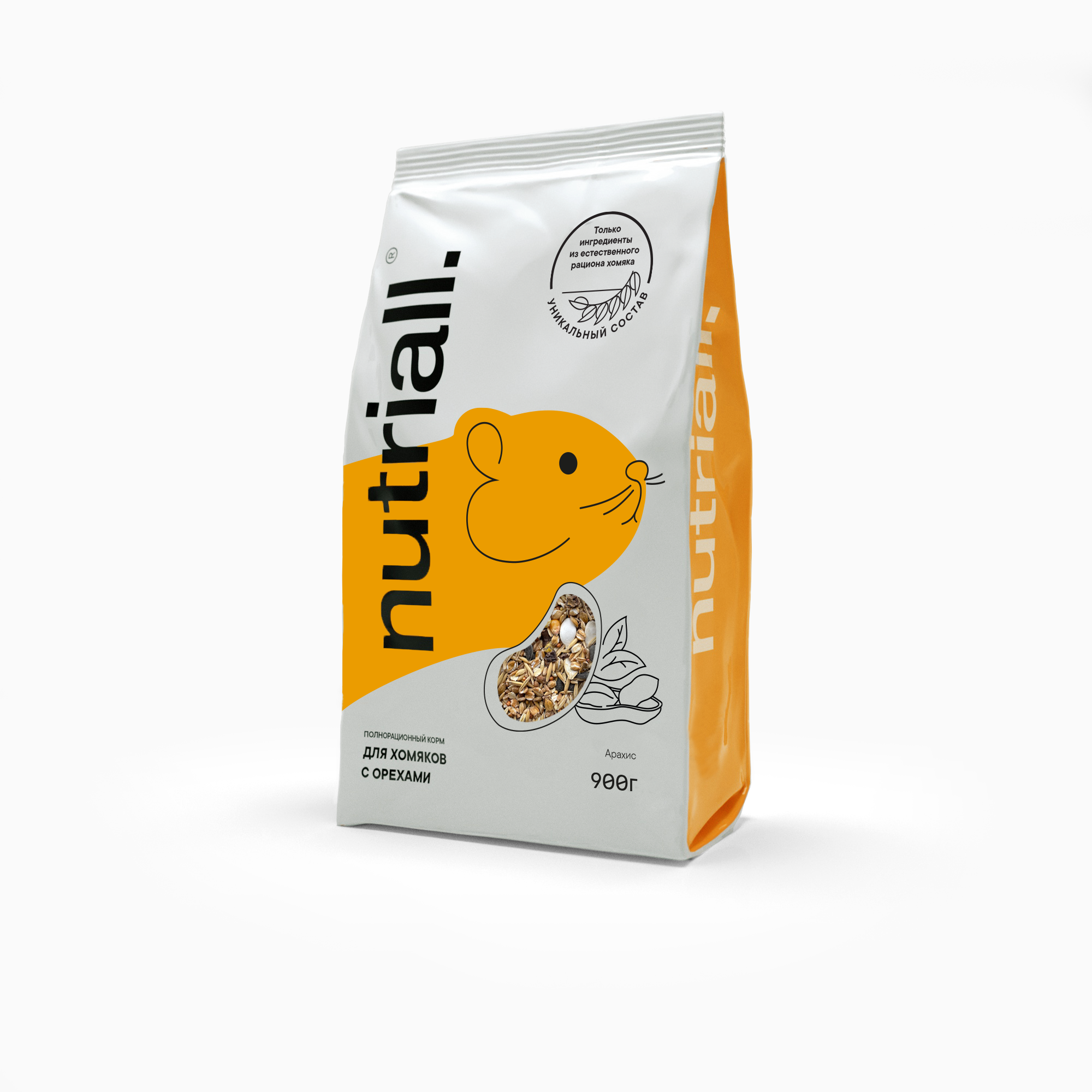 Сухой корм для хомяков Nutriall полнорационный с орехом, 900 г, Корм для хомяков с орехом
Сухой корм для хомяков Nutriall полнорационный с орехом, 900 г, Корм для хомяков с орехом