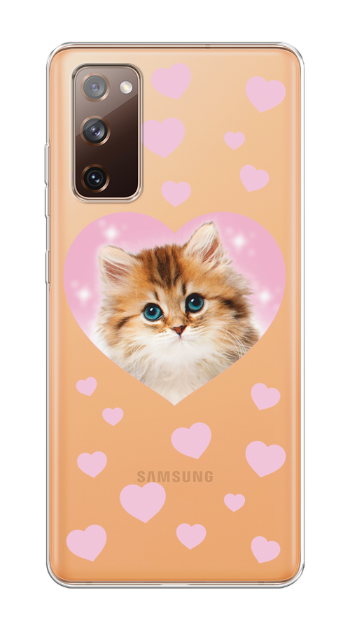 Чехол на Samsung Galaxy S20 FE "Котенок в сердце", Розовый;оранжевый;белый;прозрачный, 2101350-1
Чехол на Samsung Galaxy S20 FE "Котенок в сердце", Розовый;оранжевый;белый;прозрачный, 2101350-1