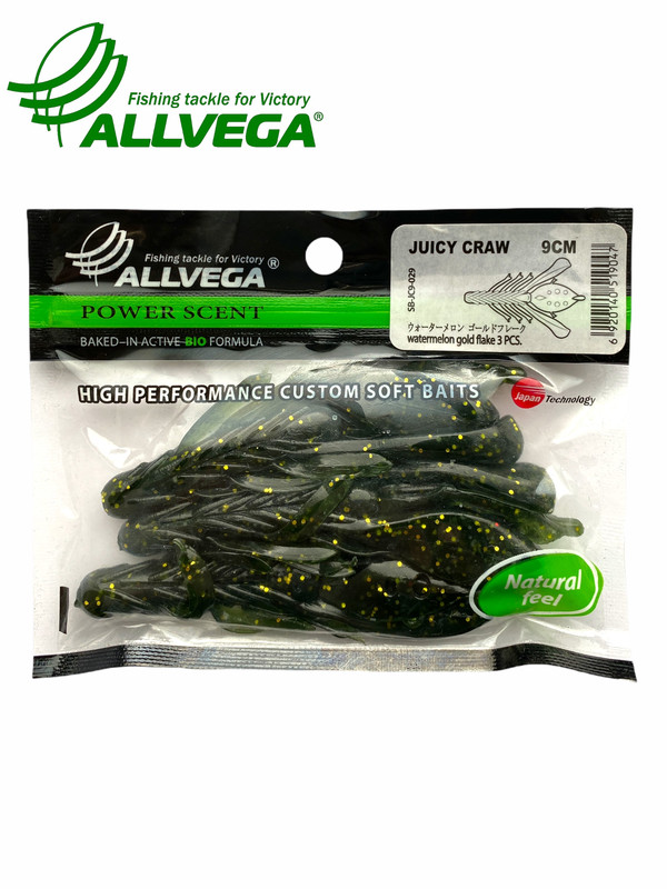 Приманка съедобная ALLVEGA Juicy Craw 9см 12,5г (3шт.) цвет watermelon gold flake, Juicy Craw
Приманка съедобная ALLVEGA Juicy Craw 9см 12,5г (3шт.) цвет watermelon gold flake, Juicy Craw
