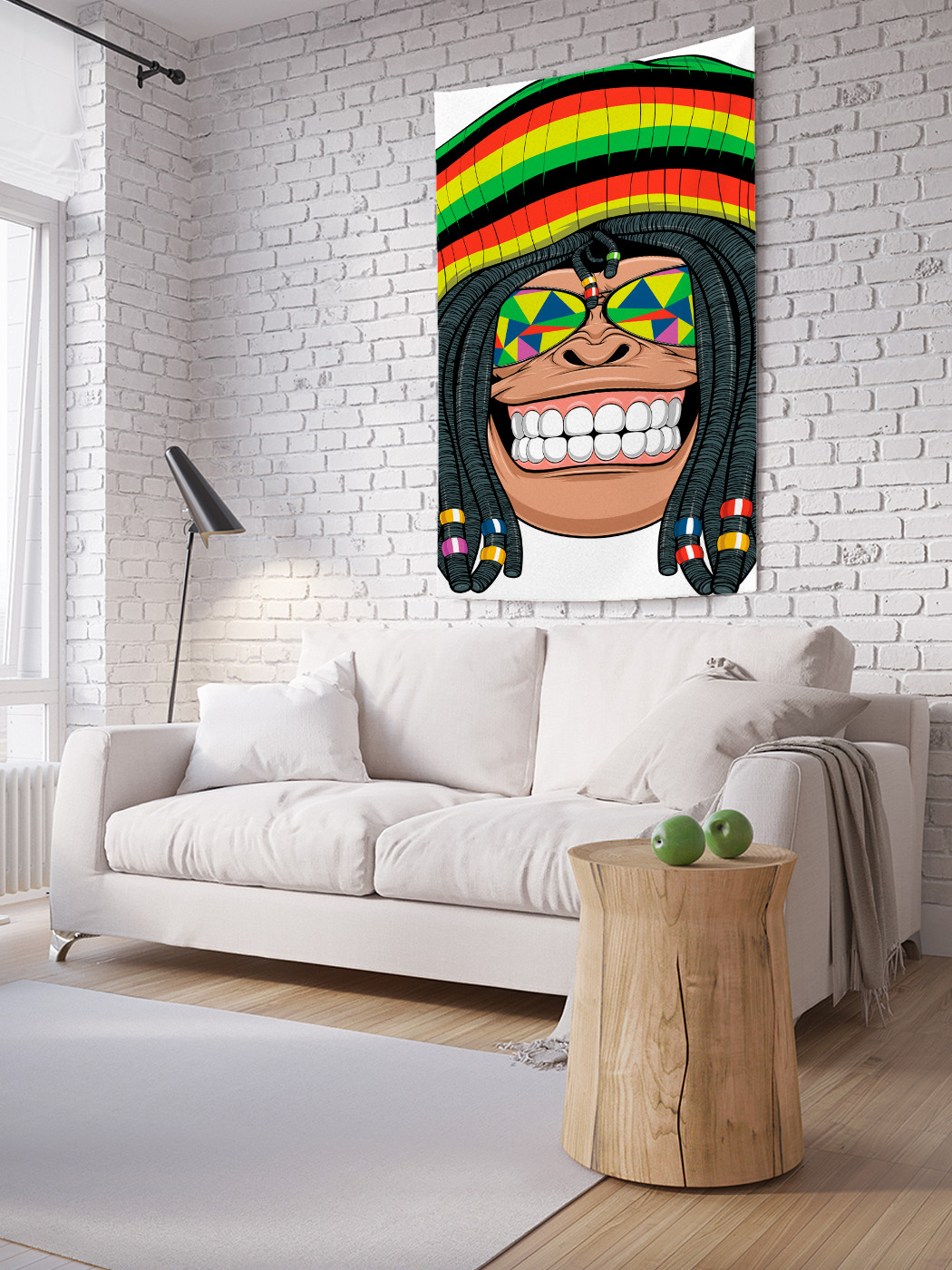 Вертикальное фотопанно на стену JoyArty Обезьяна-растаман 100x150 см, Обезьяна-растаман 
Вертикальное фотопанно на стену JoyArty Обезьяна-растаман 100x150 см, Обезьяна-растаман