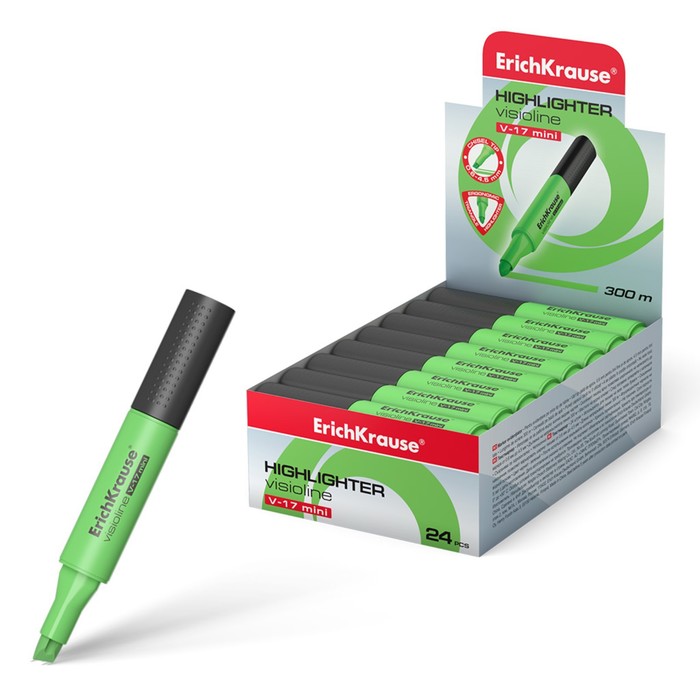 Маркер текстовыделитель ErichKrause Visioline V-17 Mini, 0.6-4.5 мм, зелёный, 24 шт., Зеленый
Маркер текстовыделитель ErichKrause Visioline V-17 Mini, 0.6-4.5 мм, зелёный, 24 шт., Зеленый