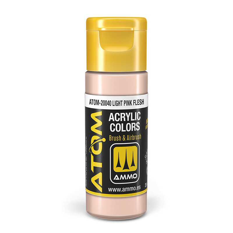 Акриловая краска Ammo Mig Atom Color Светлый телесно-розовый Light Pink Flesh ATOM20040
Акриловая краска Ammo Mig Atom Color Светлый телесно-розовый Light Pink Flesh ATOM20040