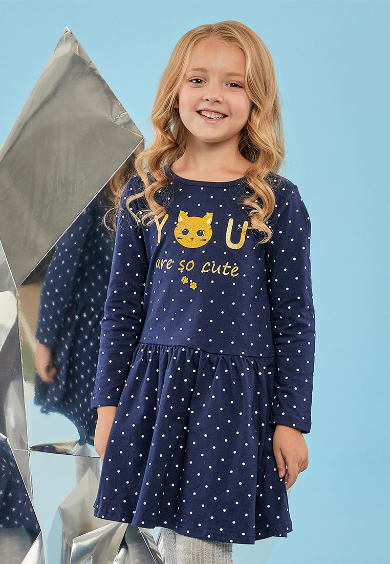 фото Платье детское max&jessi aw19c46803419 синий р.104