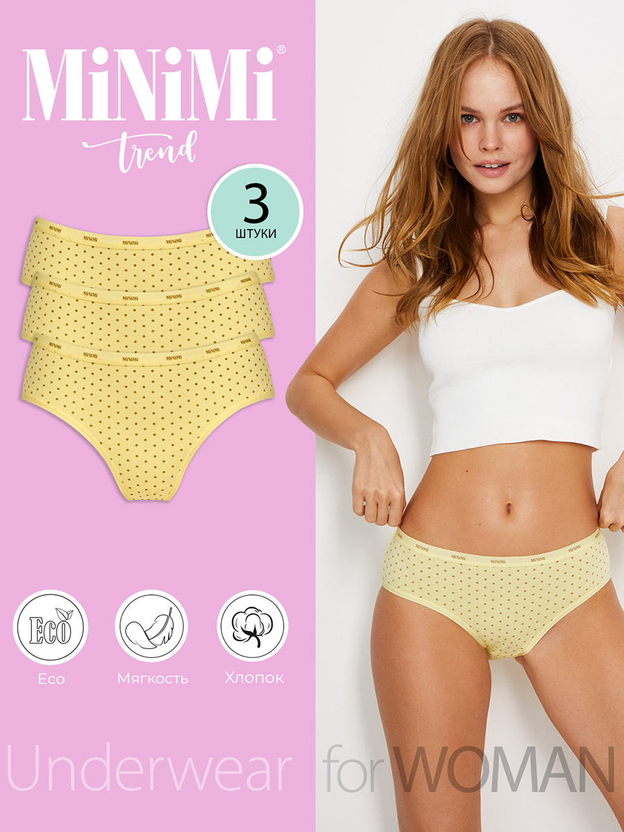 Комплект трусов женских Minimi MT_Pois_221 Slip (спайка 3 шт.) желтых M, Желтый, MT_Pois_221 Slip (спайка 3 шт.)
Комплект трусов женских Minimi MT_Pois_221 Slip (спайка 3 шт.) желтых M, Желтый, MT_Pois_221 Slip (спайка 3 шт.)