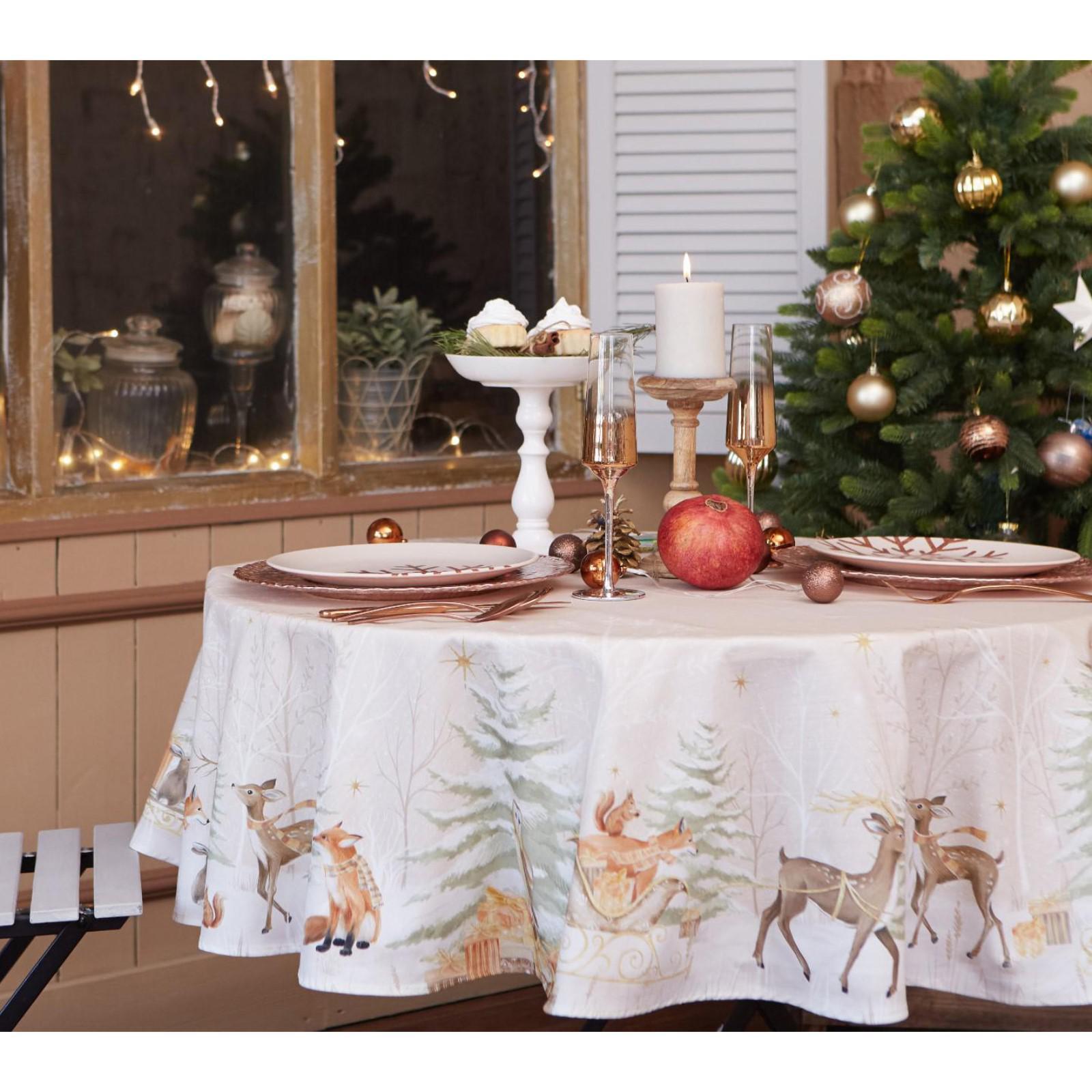 Скатерть «Этель« Christmas forest d=220 +/- 3см с ГМВО, 100%хл, саржа 190 гр/м2, Бежевый;коричневый
Скатерть «Этель« Christmas forest d=220 +/- 3см с ГМВО, 100%хл, саржа 190 гр/м2, Бежевый;коричневый