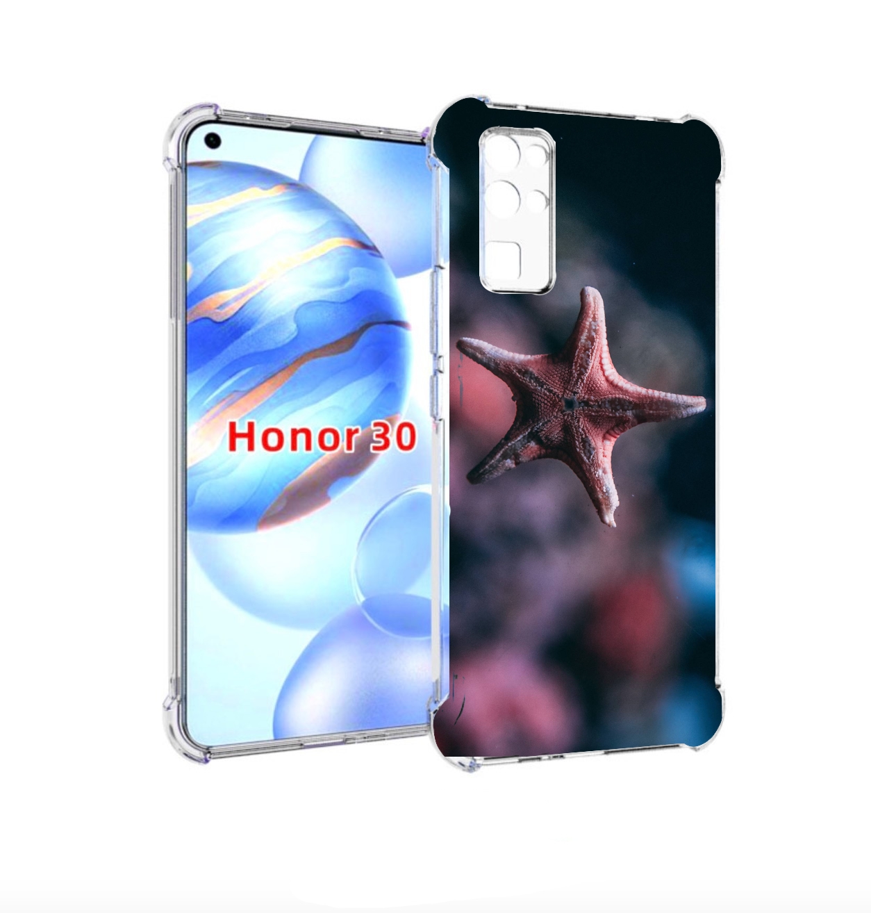 Чехол бампер MyPads морская-звезда---starfish для Honor 30 (BMH-, Прозрачный, Tocco
Чехол бампер MyPads морская-звезда---starfish для Honor 30 (BMH-, Прозрачный, Tocco