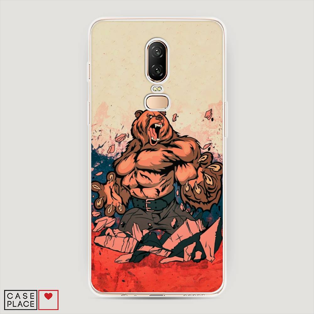 Чехол Awog на OnePlus 6 / ВанПлас 6 "Медведь с флагом РФ", Коричневый;синий;красный, 150550-2
Чехол Awog на OnePlus 6 / ВанПлас 6 "Медведь с флагом РФ", Коричневый;синий;красный, 150550-2