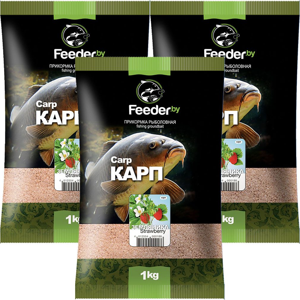 Прикормка Feeder.by Original Carp Strawberry 3 упаковки, Разноцветный, Original
Прикормка Feeder.by Original Carp Strawberry 3 упаковки, Разноцветный, Original