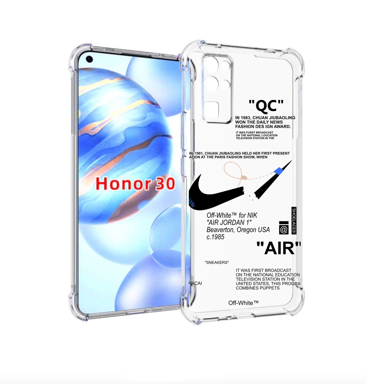 Чехол бампер MyPads коллаборация-найк для Honor 30 (BMH-AN10) пр, Прозрачный, Tocco
Чехол бампер MyPads коллаборация-найк для Honor 30 (BMH-AN10) пр, Прозрачный, Tocco