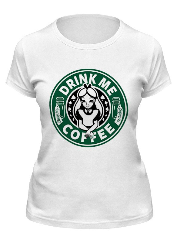 Футболка женская Printio Drink me coffee (налей мне кофе) белая L, Белый, Drink me coffee (налей мне кофе)
Футболка женская Printio Drink me coffee (налей мне кофе) белая L, Белый, Drink me coffee (налей мне кофе)