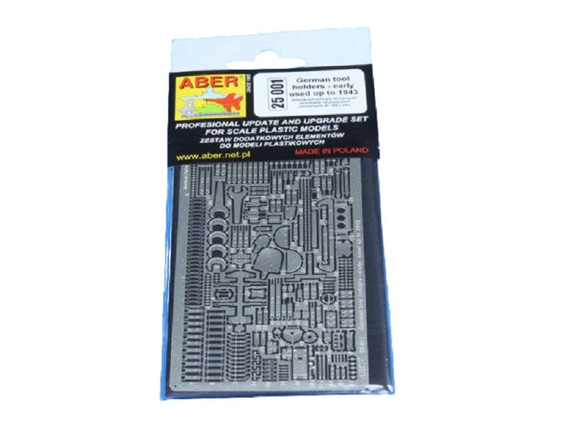 ABR-25 001 Дополнения для German tool holders early used up to 1943 для 1/25, Однотонный
ABR-25 001 Дополнения для German tool holders early used up to 1943 для 1/25, Однотонный