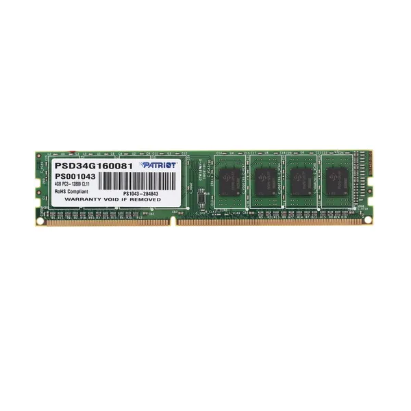 Оперативная память PATRIOT Signature Line (PSD34G160081), DDR3 1x4Gb, 1600MHz, Signature Line
Оперативная память PATRIOT Signature Line (PSD34G160081), DDR3 1x4Gb, 1600MHz, Signature Line