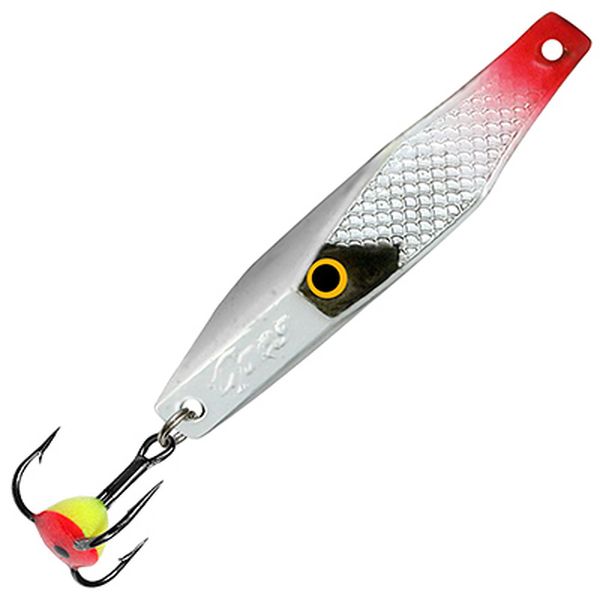 фото Блесна зимняя aqua срез 10,0g, 07 (серебро, черный металлик) 2 шт..