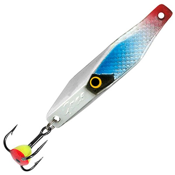 фото Блесна зимняя aqua срез 6,0g, 01 (серебро, синий флюр, черный металлик) 2 шт..