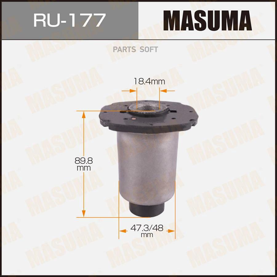 MASUMA RU177 RU-177_сайлентблок!\ Lexus LX470, Toyota Land Cruiser/Land Cruiser 100 98-07
MASUMA RU177 RU-177_сайлентблок!\ Lexus LX470, Toyota Land Cruiser/Land Cruiser 100 98-07