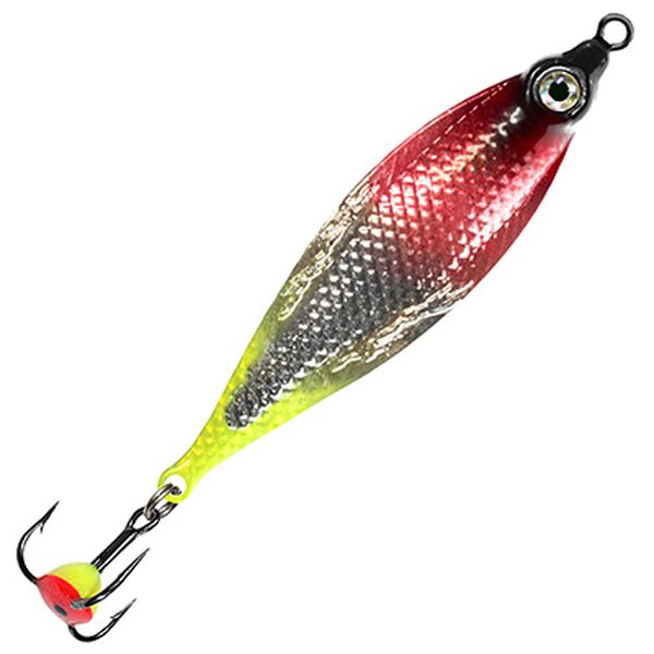 фото Блесна зимняя aqua кобра 17,0g 03 (серебро, красный, черный металлик) 2 шт..