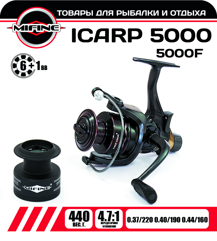 Катушка рыболовная с байтранером MIFINE ICARP 5000В, 6+1 подшипник , для фидерной ловли, Серый, ICARP
Катушка рыболовная с байтранером MIFINE ICARP 5000В, 6+1 подшипник , для фидерной ловли, Серый, ICARP