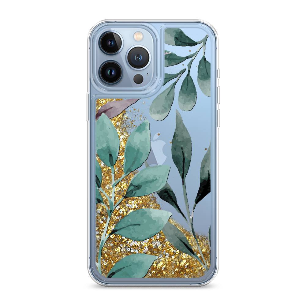 Жидкий чехол с блестками "Листы цветов" на Apple iPhone 13 Pro Max, 14490-1
Жидкий чехол с блестками "Листы цветов" на Apple iPhone 13 Pro Max, 14490-1