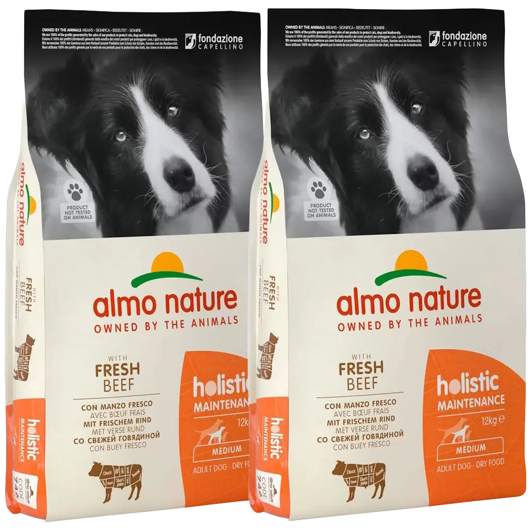 Сухой корм для собак Almo Nature Adult Dog Medium, говядина, рис, 2 шт по 12 кг
Сухой корм для собак Almo Nature Adult Dog Medium, говядина, рис, 2 шт по 12 кг