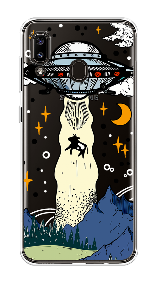 Чехол на Samsung Galaxy A30/A20 "НЛО забирает корову", Бежевый;синий;желтый, 27650-1 
Чехол на Samsung Galaxy A30/A20 "НЛО забирает корову", Бежевый;синий;желтый, 27650-1