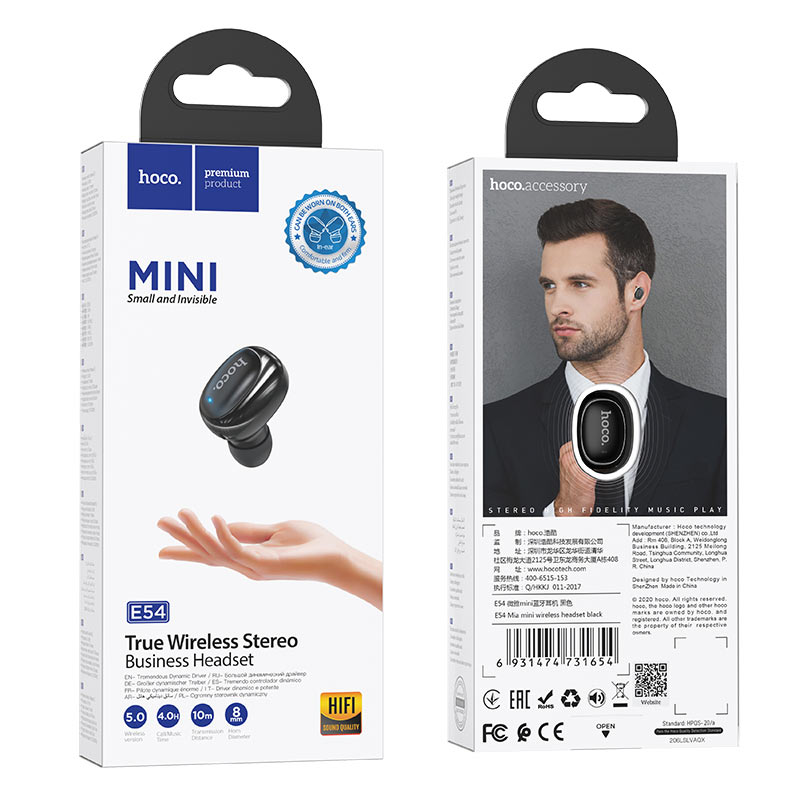 Проводные наушники Hoco E54 mini черный (IS001928), Гарнитура E54 mini Bluetooth TWS HOCO черная (IS001928)
Проводные наушники Hoco E54 mini черный (IS001928), Гарнитура E54 mini Bluetooth TWS HOCO черная (IS001928)