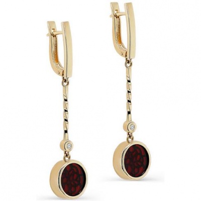 Серьги из желтого золота с бриллиантом/гранатом Kabarovsky 12-21355-3500, 12-21355-3500
Серьги из желтого золота с бриллиантом/гранатом Kabarovsky 12-21355-3500, 12-21355-3500