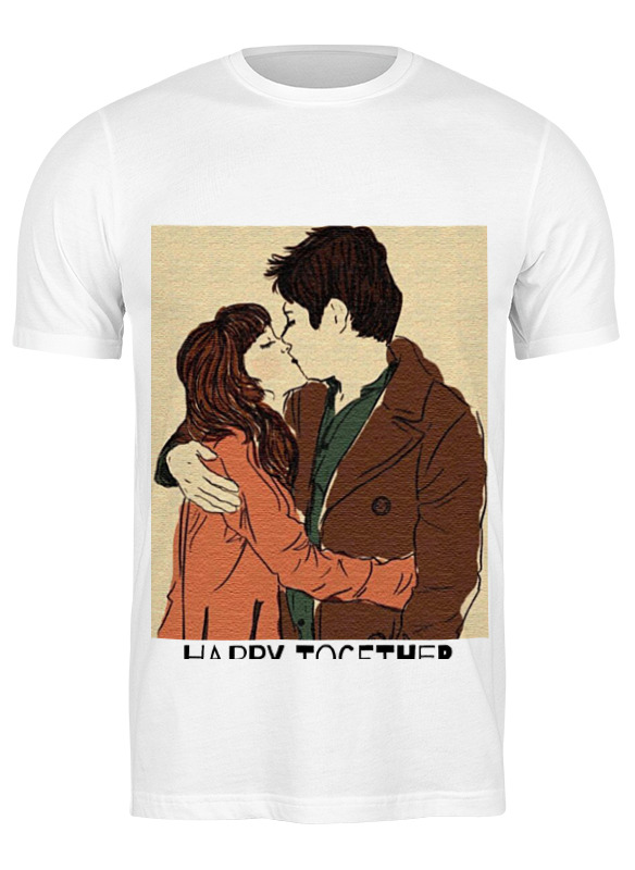 Футболка мужская Printio Happy together белая M, Белый, Happy together 
Футболка мужская Printio Happy together белая M, Белый, Happy together