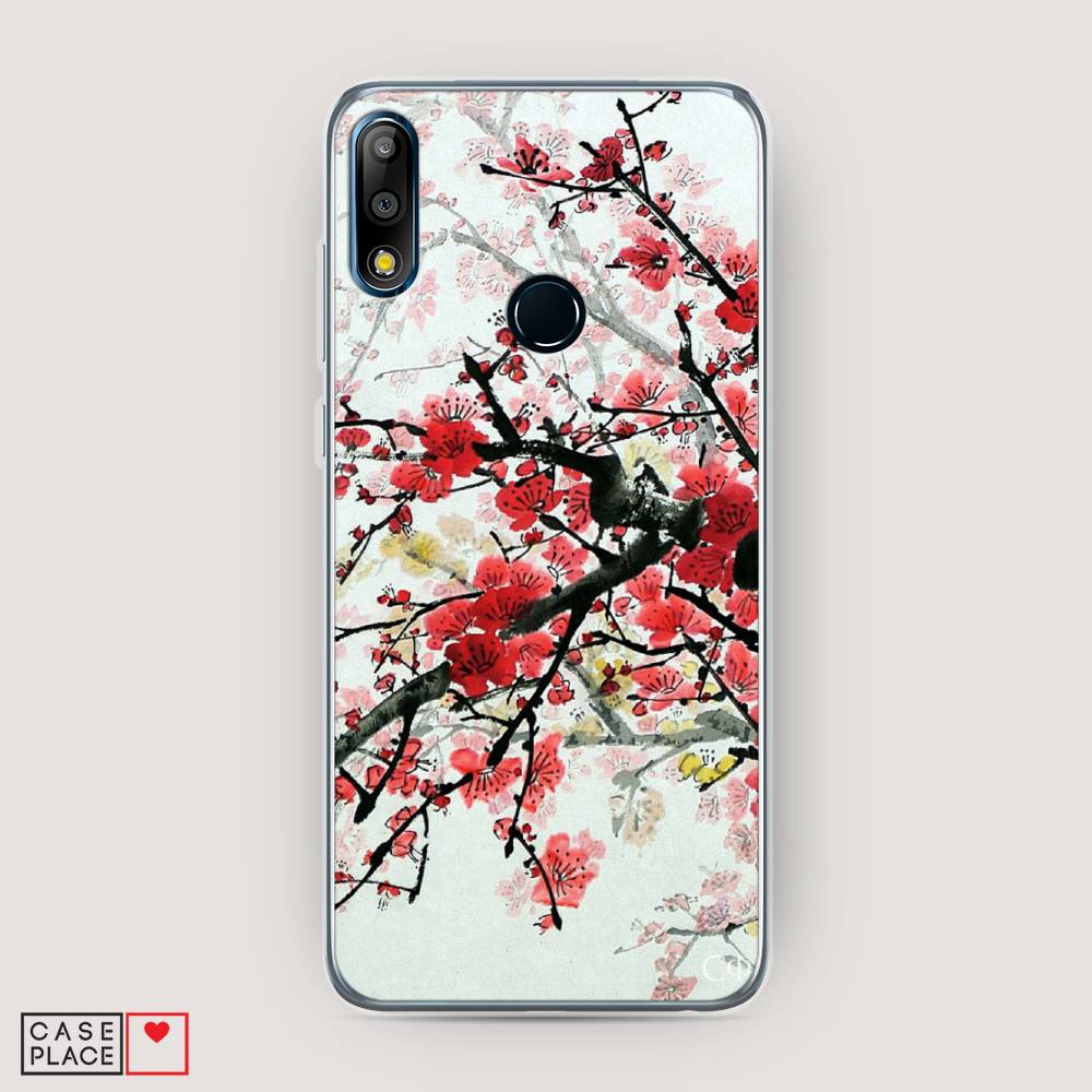 фото Чехол awog "сакура" для asus zenfone max pro (m2) zb631kl