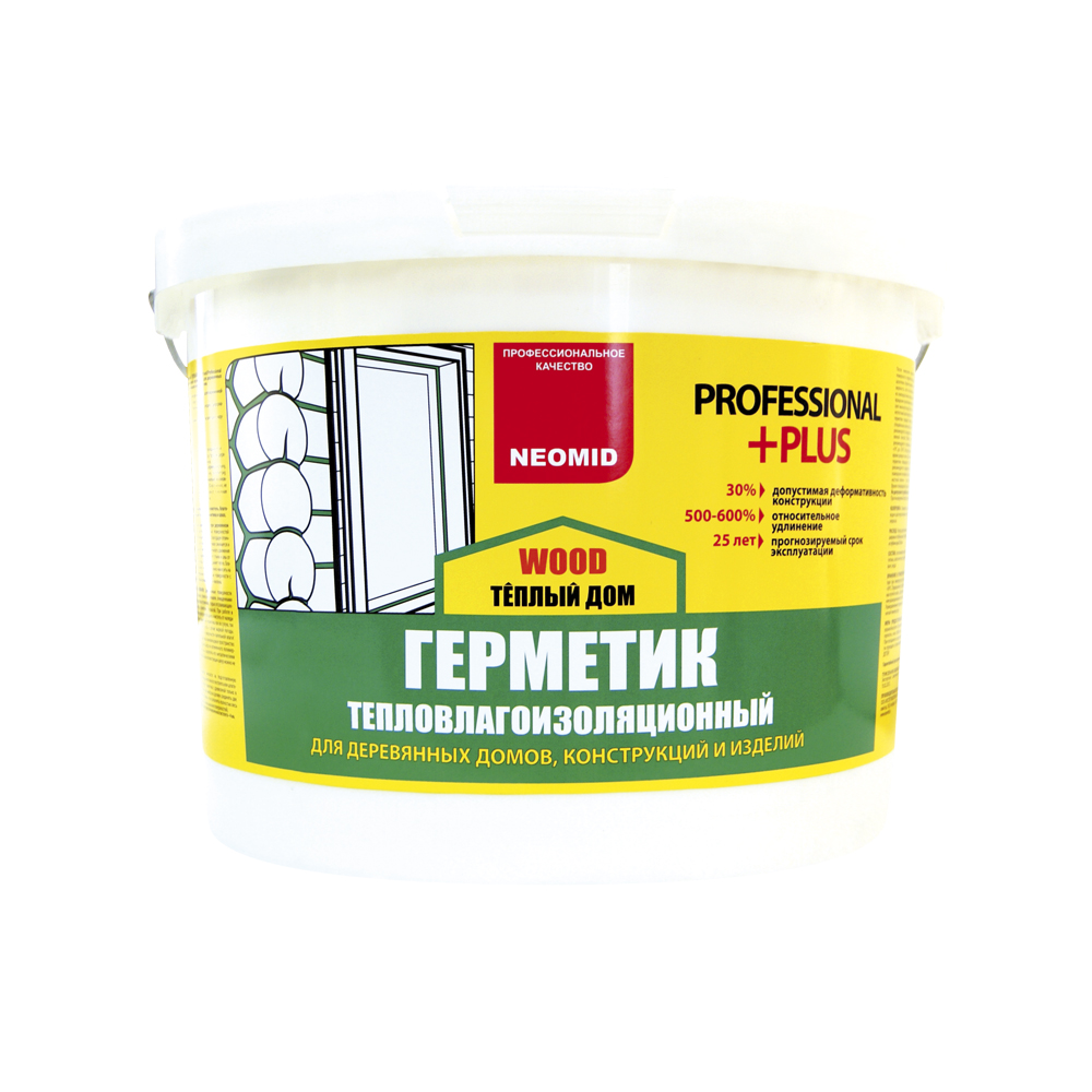 Герметик тепловлагоизоляционный для дерева Neomid Professional Wood Plus, Professional Wood Plus
Герметик тепловлагоизоляционный для дерева Neomid Professional Wood Plus, Professional Wood Plus