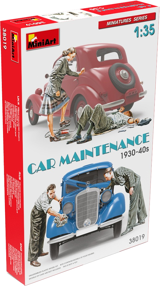 Сборные миниатюры MiniArt Фигурки автотехников за обслуживанием автомобиля 30-40-х годов
Сборные миниатюры MiniArt Фигурки автотехников за обслуживанием автомобиля 30-40-х годов