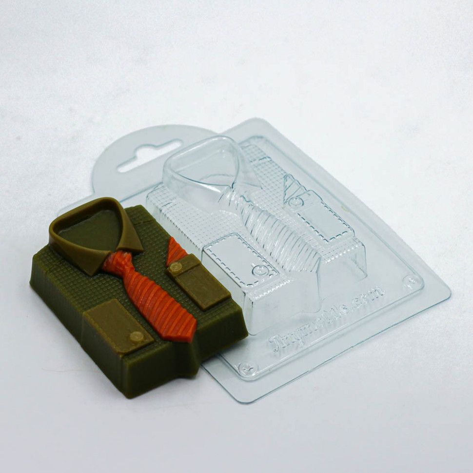 Форма для шоколада пластиковая AnyMolds рубашка с галстуком, Прозрачный
Форма для шоколада пластиковая AnyMolds рубашка с галстуком, Прозрачный