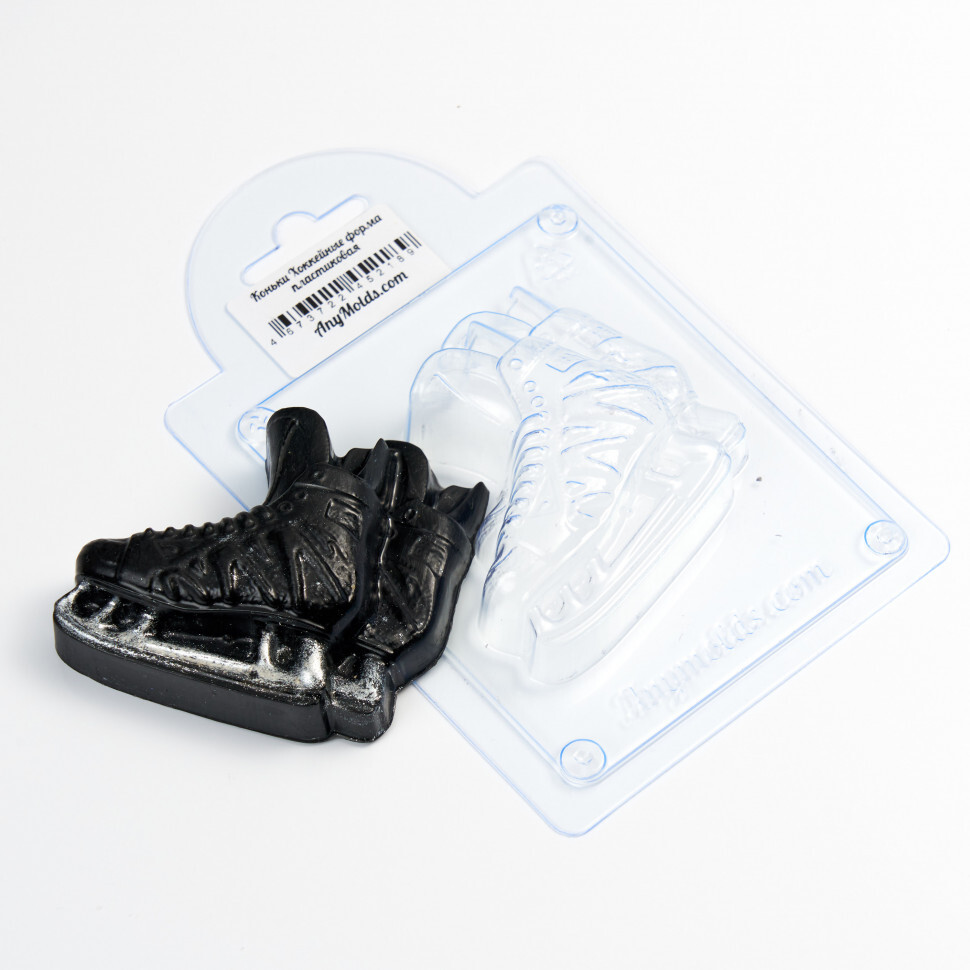фото Форма для шоколада пластиковая anymolds коньки хоккейные