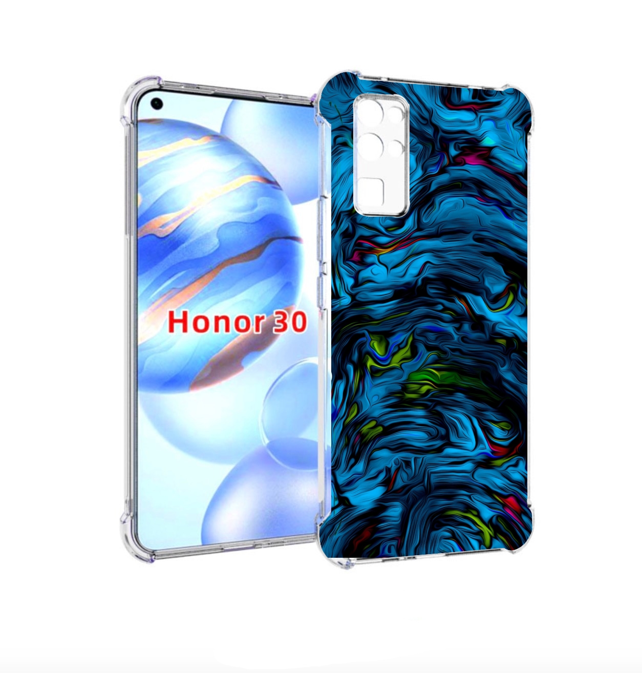 Чехол бампер MyPads голубая краска в темноте для Honor 30 (BMH-A, Прозрачный, Tocco
Чехол бампер MyPads голубая краска в темноте для Honor 30 (BMH-A, Прозрачный, Tocco