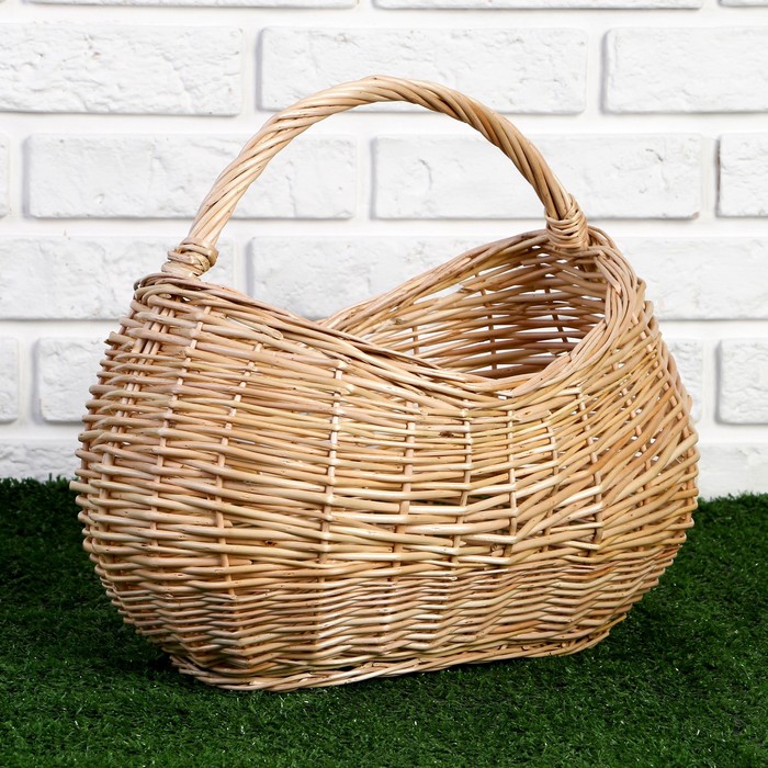 фото Корзина «урожай», 39×23×16/24/32 см, ручное плетение, ива nobrand