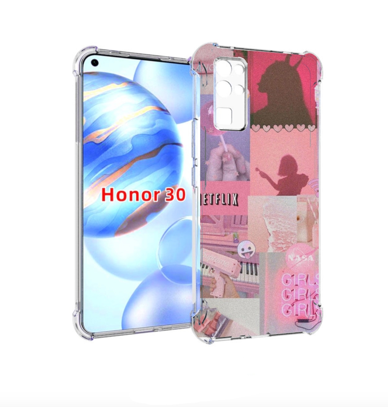 Чехол бампер MyPads Розовый-вайб для Honor 30 (BMH-AN10) противо, Прозрачный, Tocco
Чехол бампер MyPads Розовый-вайб для Honor 30 (BMH-AN10) противо, Прозрачный, Tocco