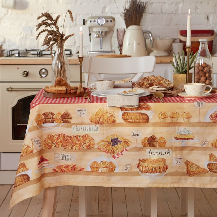 Скатерть "Этель" Bakery house 180х147 см, 100% хлопок, репс 210 г/м2, Разноцветный, Bakery house
Скатерть "Этель" Bakery house 180х147 см, 100% хлопок, репс 210 г/м2, Разноцветный, Bakery house