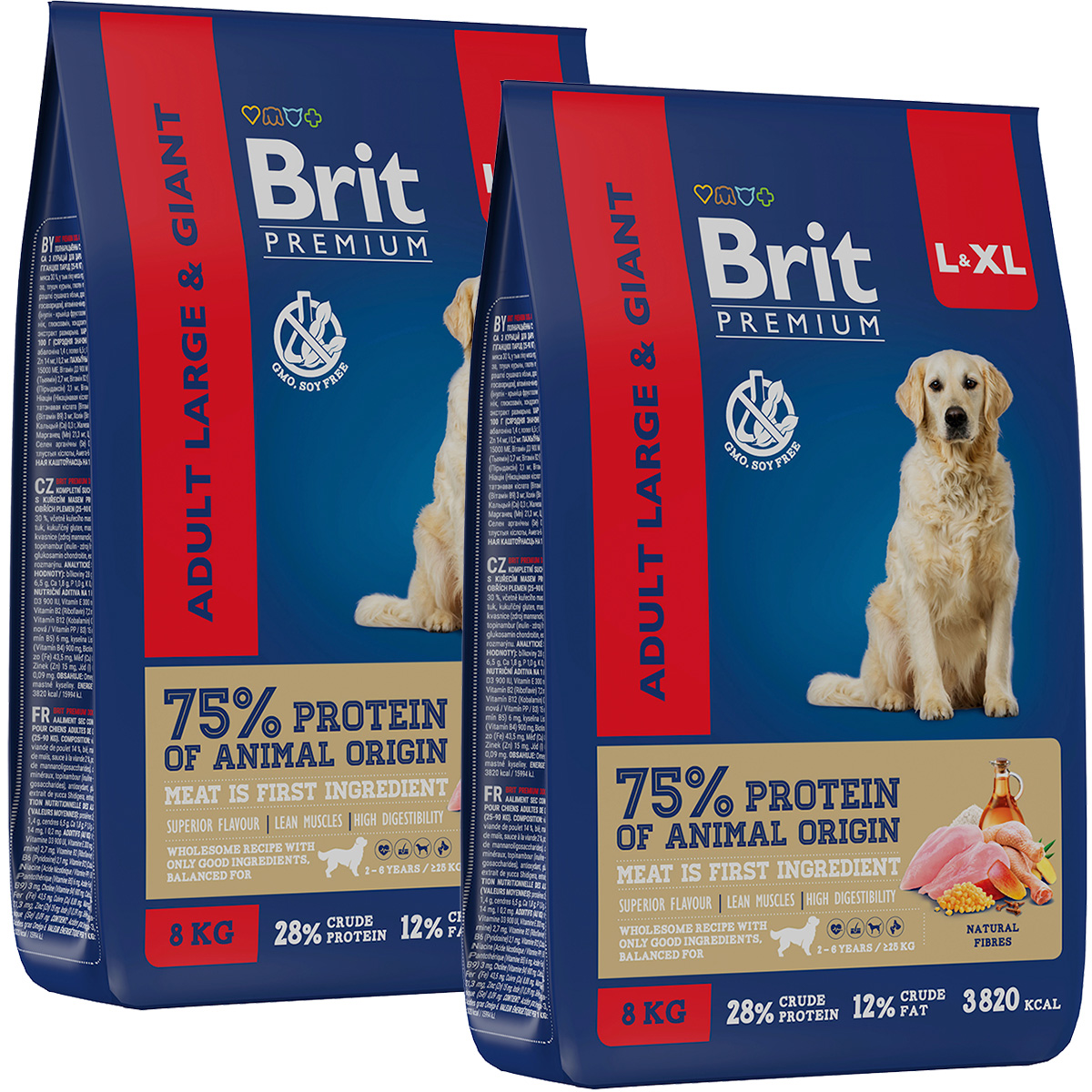 BRIT BRIT PREMIUM DOG ADULT LARGE & GIANT для взрослых собак крупных и гигантских пород с
BRIT BRIT PREMIUM DOG ADULT LARGE & GIANT для взрослых собак крупных и гигантских пород с
