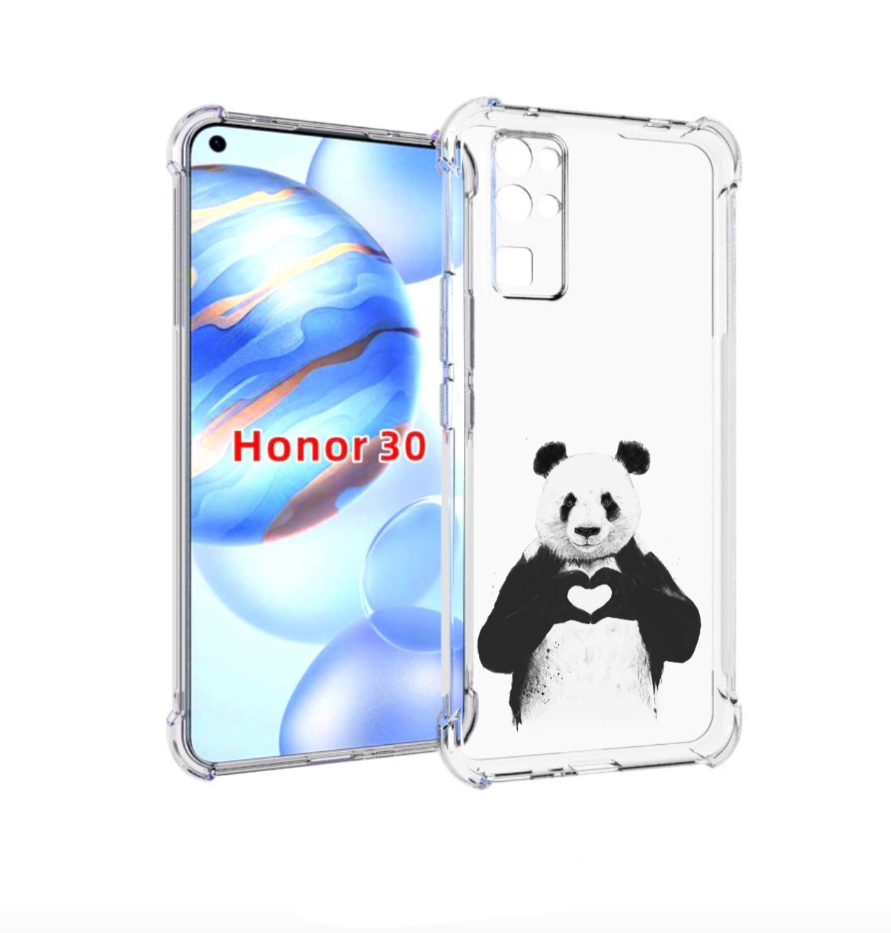 Чехол бампер MyPads Влюбленная панда для Honor 30 (BMH-AN10) про, Прозрачный, Tocco
Чехол бампер MyPads Влюбленная панда для Honor 30 (BMH-AN10) про, Прозрачный, Tocco