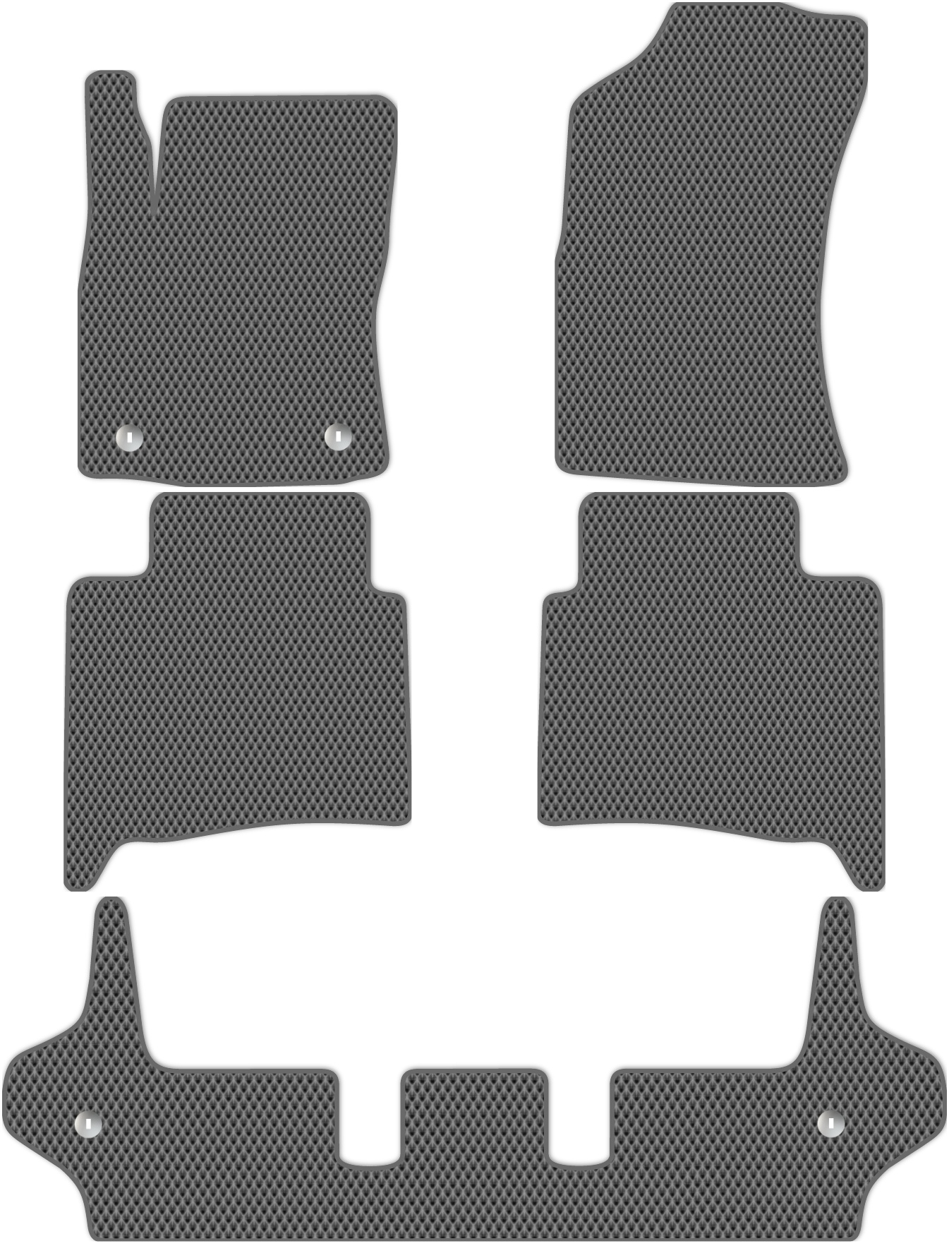 Коврики ЭВА в салон для Toyota Fortuner 2 2015 - Н.В. +3 ряд, 5 шт. серый, 4856-SP5YL-H
Коврики ЭВА в салон для Toyota Fortuner 2 2015 - Н.В. +3 ряд, 5 шт. серый, 4856-SP5YL-H