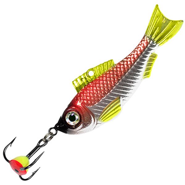 фото Блесна зимняя aqua natural 12,0g, 03 (серебристо-красный, желтый) 2 шт..