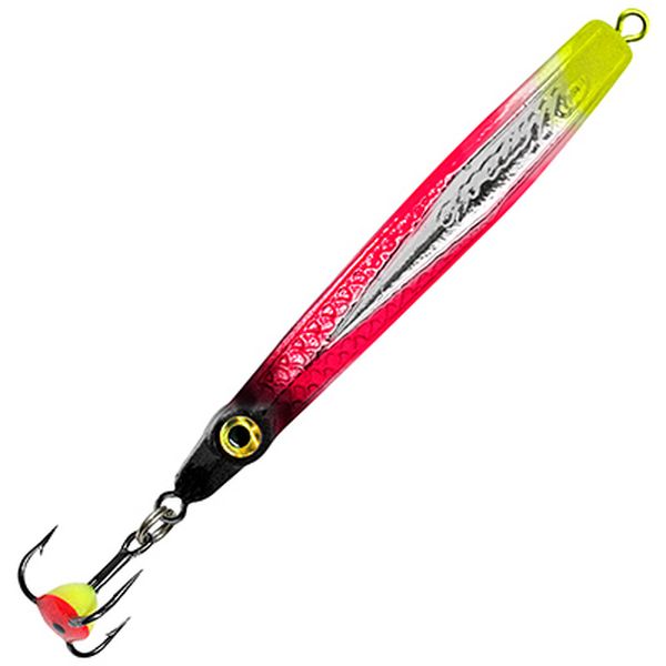 фото Блесна зимняя aqua штык 9,0g, 03 (серебро, красный флюр, черный металлик) 2 шт..