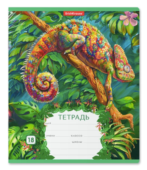 Тетрадь школьная ErichKrause 124091-TN Джунгли линейка 18 листов А5 1 шт, Джунгли
Тетрадь школьная ErichKrause 124091-TN Джунгли линейка 18 листов А5 1 шт, Джунгли