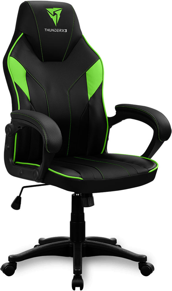 фото Игровое кресло thunderx3, черный/зеленый