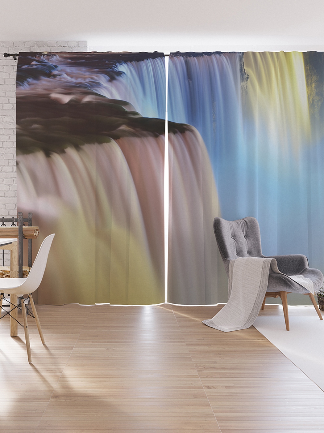 Шторы под лён JoyArty «Радужный водопад», серия Oxford DeLux, 340х265 см, Шторы под лён «Радужный водопад», серия Oxford DeLux, 340х265 см 
Шторы под лён JoyArty «Радужный водопад», серия Oxford DeLux, 340х265 см, Шторы под лён «Радужный водопад», серия Oxford DeLux, 340х265 см