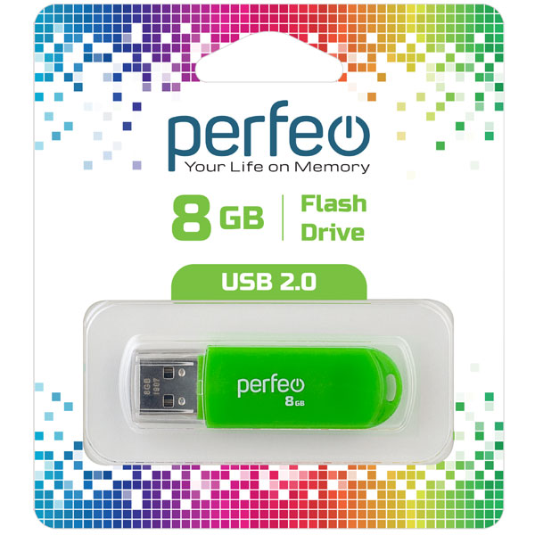 фото Флэш диск perfeo usb 8gb c03 green