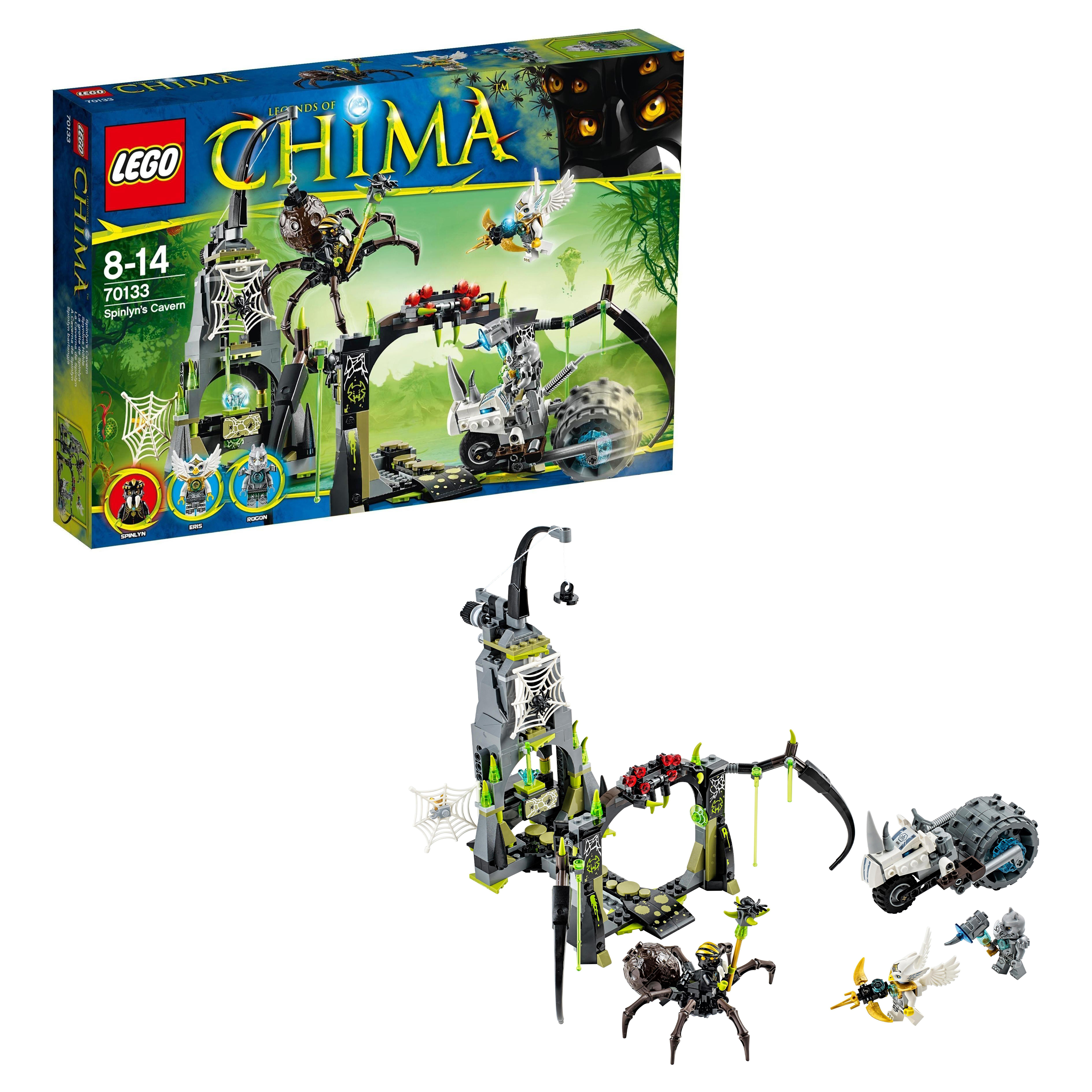 Конструктор LEGO Chima Пещера Королевы Пауков Спинлин (70133), конструктор lego chima пещера королевы пауков спинлин 70133
Конструктор LEGO Chima Пещера Королевы Пауков Спинлин (70133), конструктор lego chima пещера королевы пауков спинлин 70133