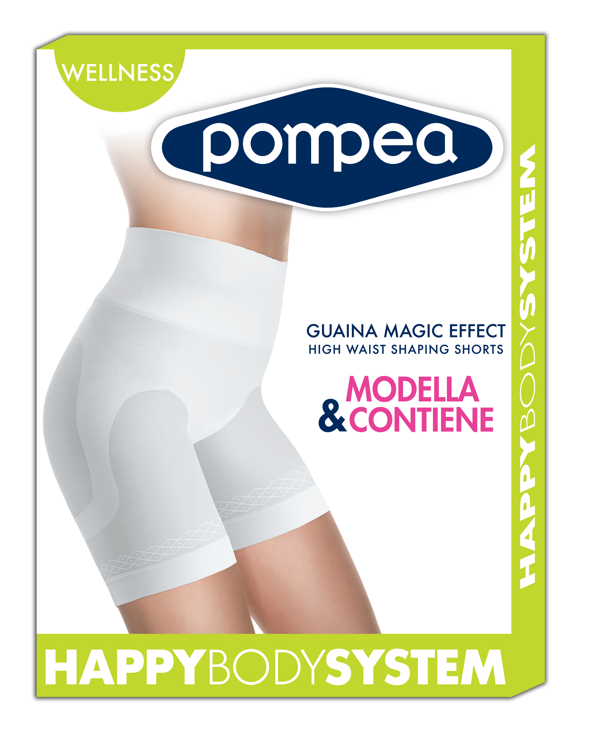 фото Шорты женские pompea guaina magic effect белые l/xl