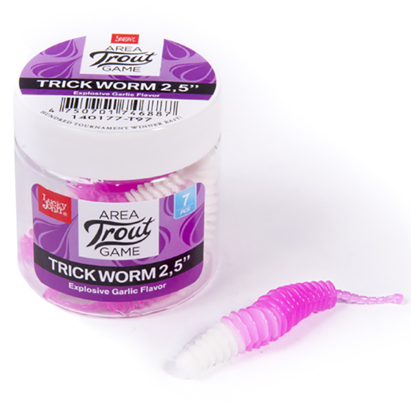 Силиконовая приманка Lucky John Pro Series Trick Worm 51 мм, T97, 10 шт., Розовый;белый, Pro Series Trick Worm
Силиконовая приманка Lucky John Pro Series Trick Worm 51 мм, T97, 10 шт., Розовый;белый, Pro Series Trick Worm