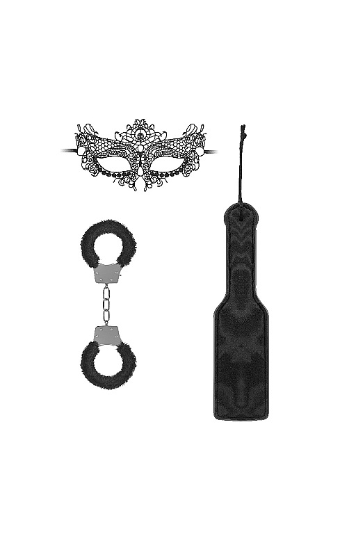 фото Черный игровой набор introductory bondage kit №4 shots media bv
